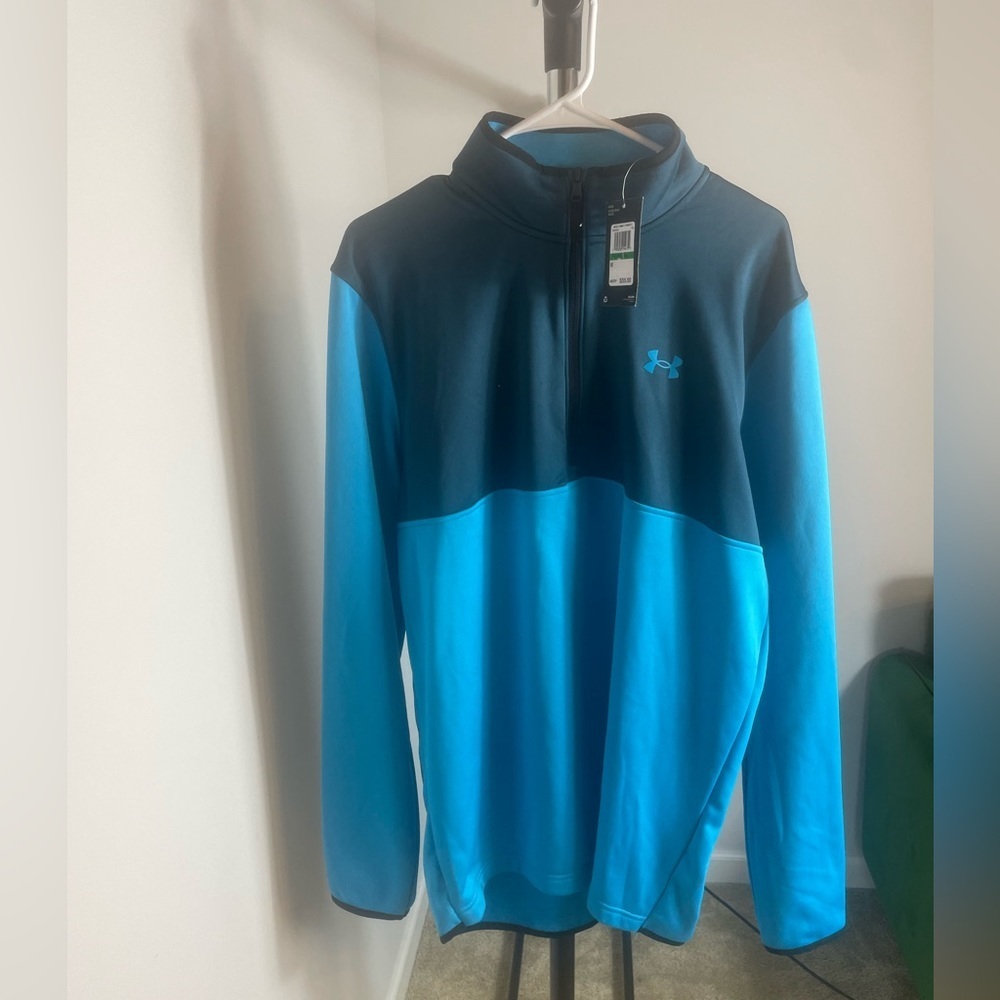 COPY - Under Armour Mens Fleece Colorblock 1/4 Zip (Size L)